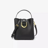 Davy Women's Stylish Bucket Handbag with Elegant Gold Buckle - Chic & Versatile Accessory