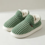 Women's Cozy Ribbed Indoor Slippers - Soft, Warm, Non-Slip House Shoes for Ultimate Comfort
