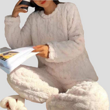 Cozy Plush Textured Loungewear Set for Ultimate Comfort | Soft & Stylish Relaxation Outfit