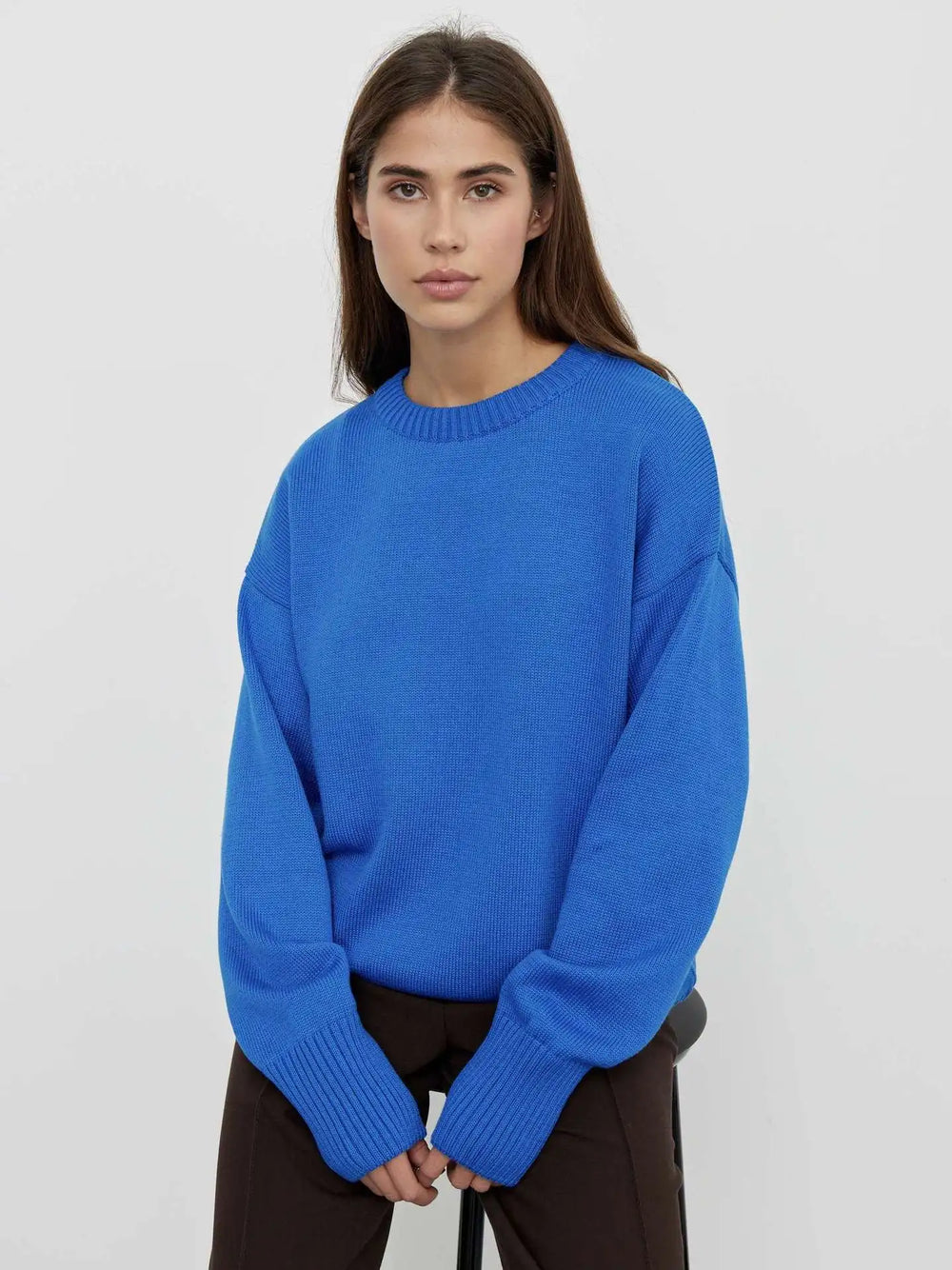 Premium Luxury Cashmere Crew Neck Sweater for Men/Women - Soft, Cozy, and Stylish Knitwear