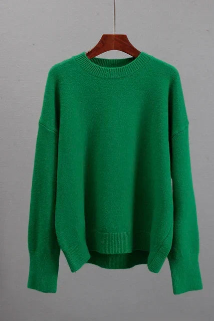 Premium Luxury Cashmere Crew Neck Sweater for Men/Women - Soft, Cozy, and Stylish Knitwear