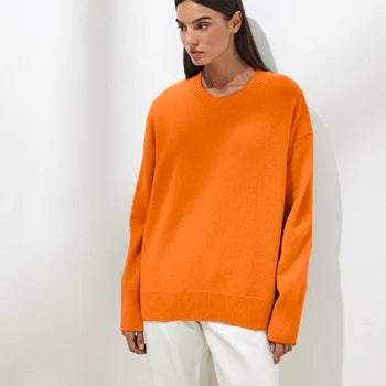 Premium Luxury Cashmere Crew Neck Sweater for Men/Women - Soft, Cozy, and Stylish Knitwear