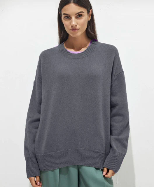 Premium Luxury Cashmere Crew Neck Sweater for Men/Women - Soft, Cozy, and Stylish Knitwear