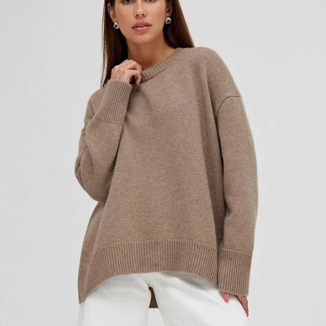 Premium Luxury Cashmere Crew Neck Sweater for Men/Women - Soft, Cozy, and Stylish Knitwear