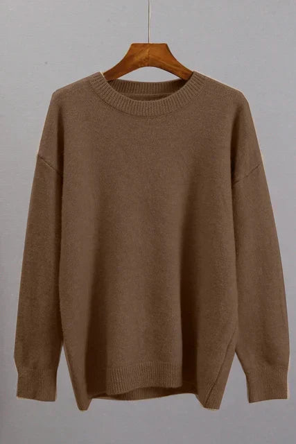 Premium Luxury Cashmere Crew Neck Sweater for Men/Women - Soft, Cozy, and Stylish Knitwear