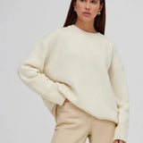 Premium Luxury Cashmere Crew Neck Sweater for Men/Women - Soft, Cozy, and Stylish Knitwear