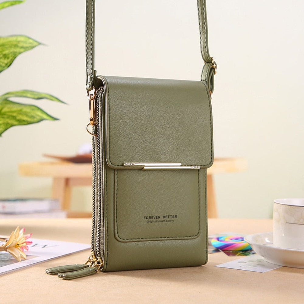 Stylish Davy Women's Crossbody Phone Bag with Touchscreen Pocket - Perfect for On-the-Go Convenience