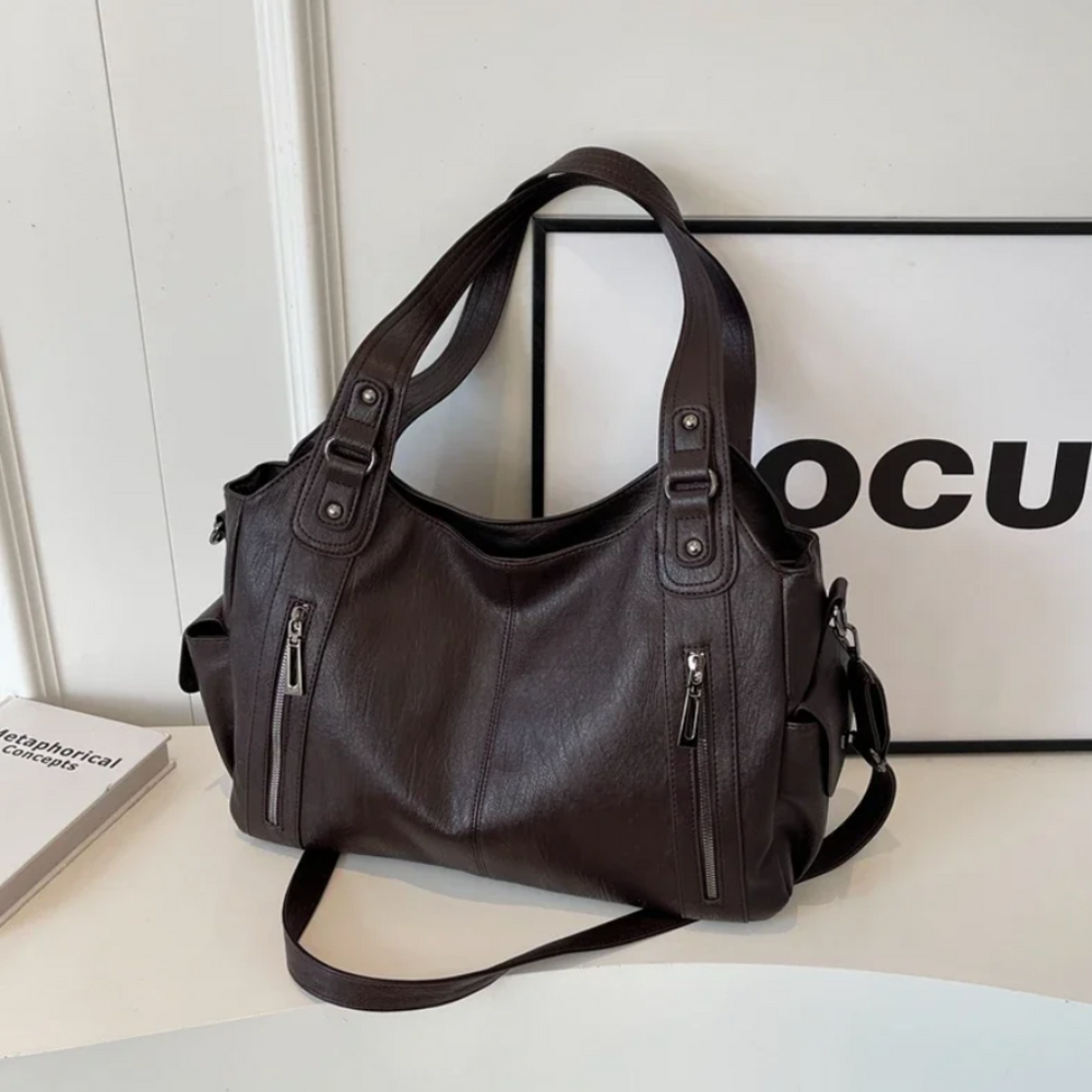 Davy Women's Hobo Shoulder Bag - Stylish & Functional with Zipper Pockets for Everyday Use