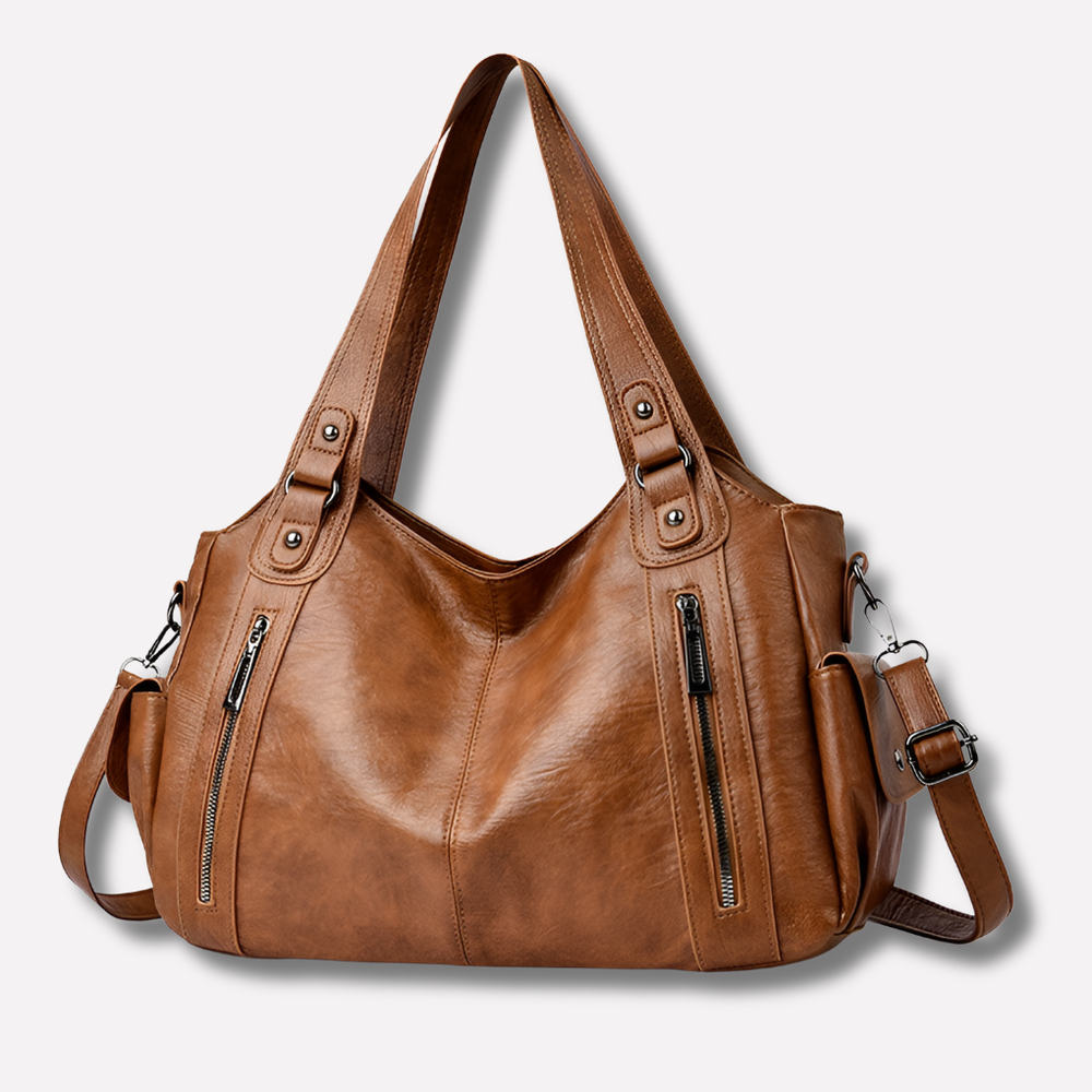 Davy Women's Hobo Shoulder Bag - Stylish & Functional with Zipper Pockets for Everyday Use
