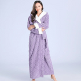 Cozy Long Hooded Fleece Robe for Ultimate Comfort | Soft, Warm, and Stylish Loungewear
