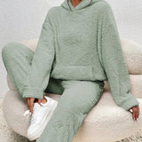 Cozy Plush Hooded Loungewear Set for Ultimate Comfort | Soft & Stylish Lounge Outfit