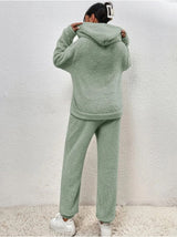 Cozy Plush Hooded Loungewear Set for Ultimate Comfort | Soft & Stylish Lounge Outfit