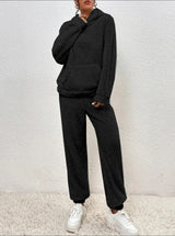 Cozy Plush Hooded Loungewear Set for Ultimate Comfort | Soft & Stylish Lounge Outfit