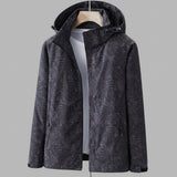 Davy Women's Waterproof Hooded Jacket with Leaf Pattern | Stylish & Functional Raincoat for Outdoor Adventures