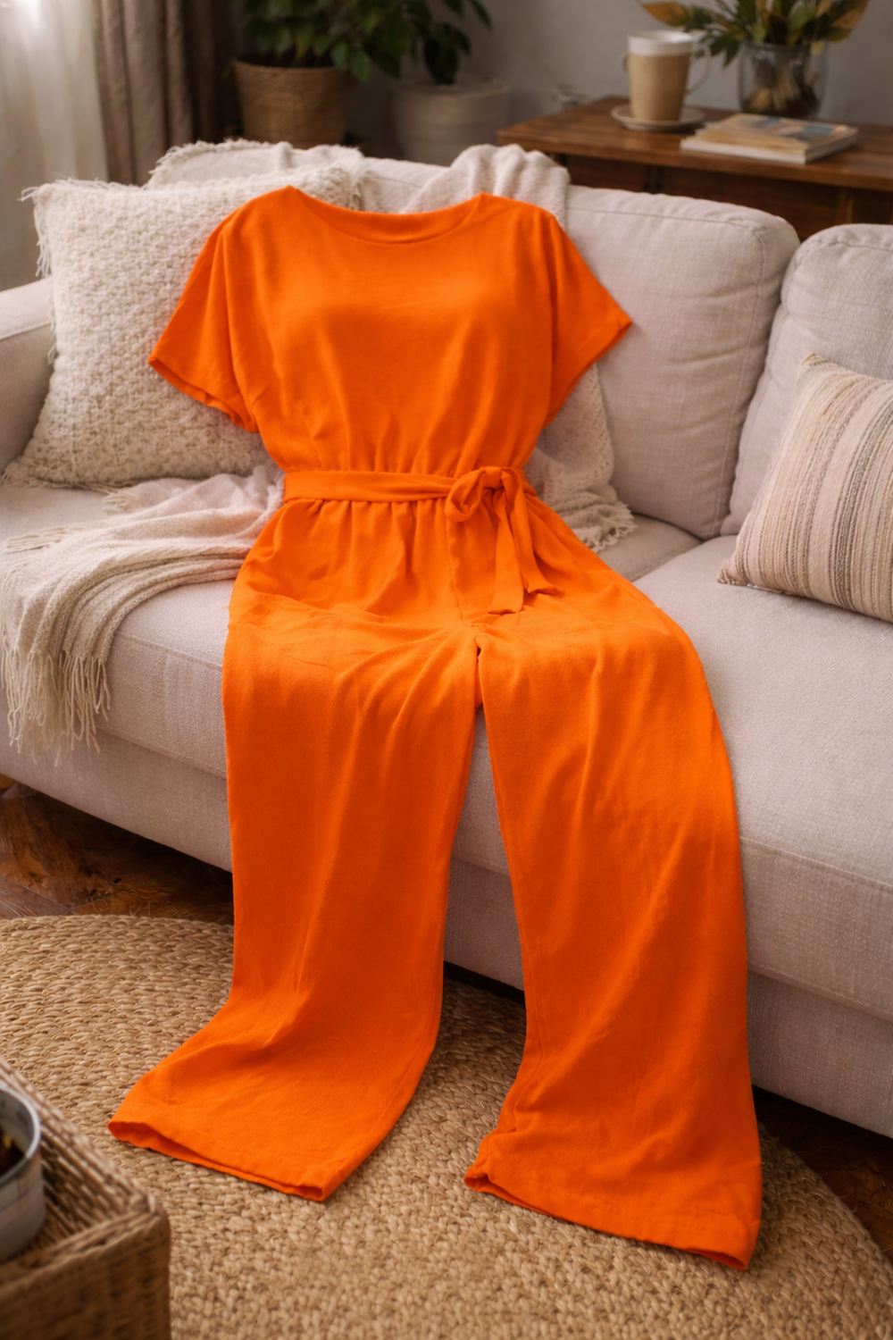 Women's Effortless Wide-Leg Jumpsuit - Stylish & Comfortable All-Day Wear