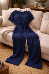 Women's Effortless Wide-Leg Jumpsuit - Stylish & Comfortable All-Day Wear