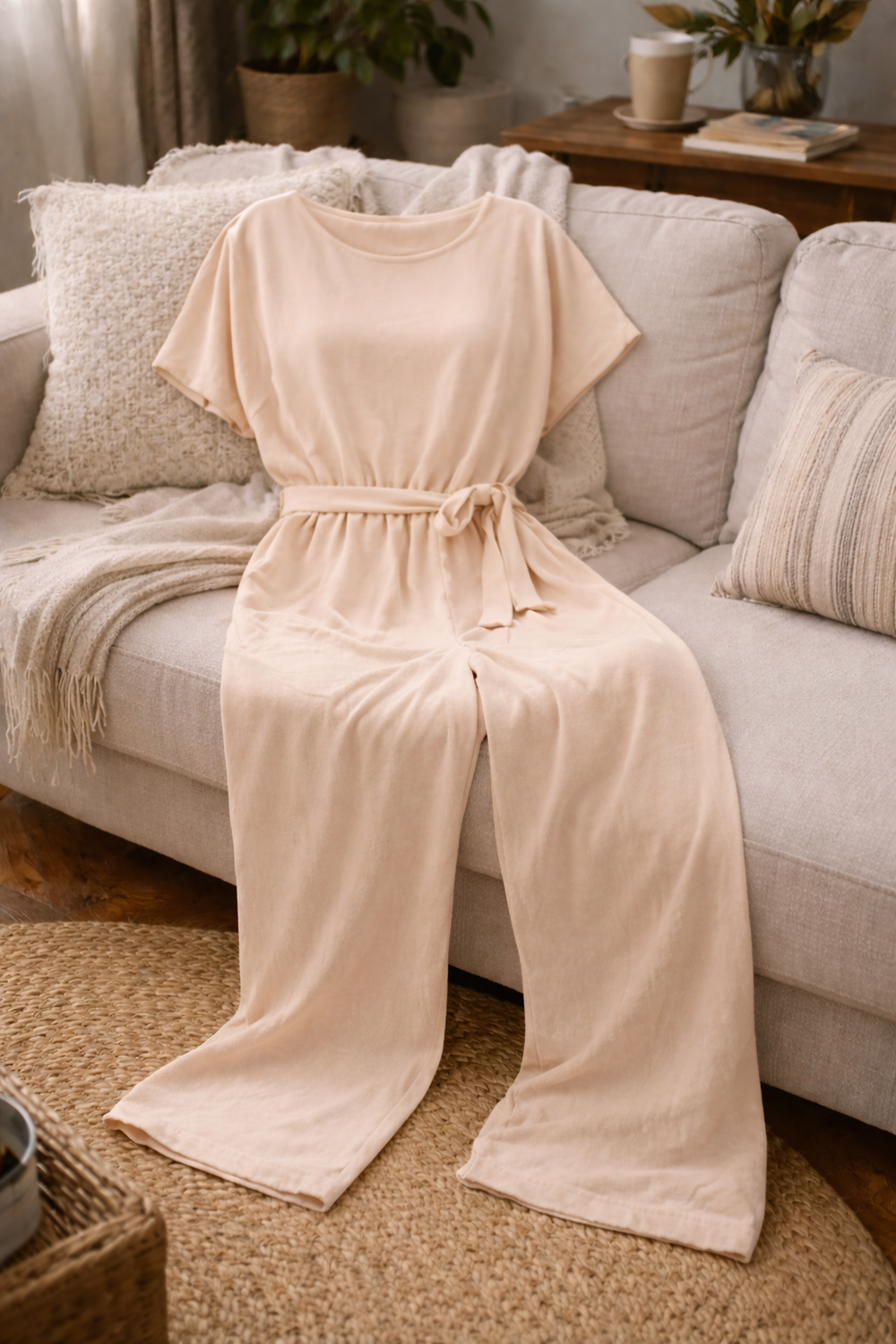 Women's Effortless Wide-Leg Jumpsuit - Stylish & Comfortable All-Day Wear