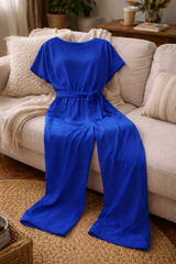 Women's Effortless Wide-Leg Jumpsuit - Stylish & Comfortable All-Day Wear