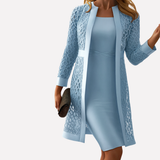 Chic Elegant Lace Jacket Dress Set for Women - Perfect for Special Occasions & Events
