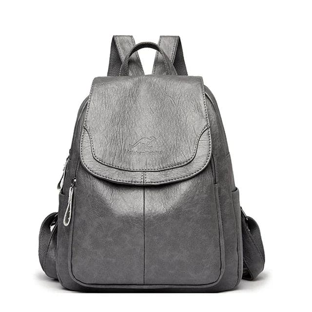 Stylish Davy Women's Leather Backpack with Flap Top - Durable, Chic & Versatile for Everyday Use