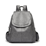 Stylish Davy Women's Leather Backpack with Flap Top - Durable, Chic & Versatile for Everyday Use