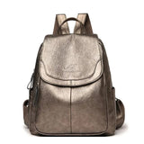 Stylish Davy Women's Leather Backpack with Flap Top - Durable, Chic & Versatile for Everyday Use