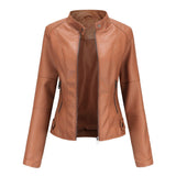 Premium Mao Collar Leather Jacket for Men - Luxurious Genuine Leather Outerwear