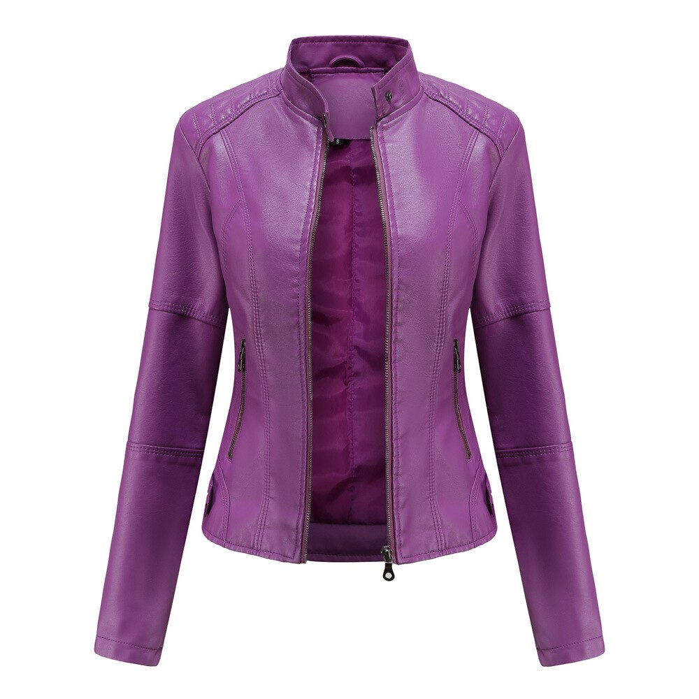 Premium Mao Collar Leather Jacket for Men - Luxurious Genuine Leather Outerwear