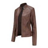 Premium Mao Collar Leather Jacket for Men - Luxurious Genuine Leather Outerwear