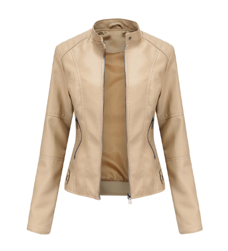 Premium Mao Collar Leather Jacket for Men - Luxurious Genuine Leather Outerwear