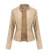 Premium Mao Collar Leather Jacket for Men - Luxurious Genuine Leather Outerwear
