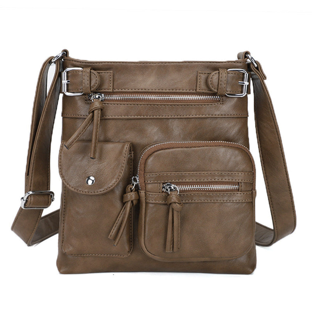 Davy Women's Multi-Pocket Crossbody Bag - Stylish & Functional Handbag for Everyday Use