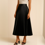 Women's Elegant Pleated Midi Skirt - Stylish & Versatile Fashion for Any Occasion