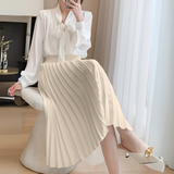 Women's Elegant Pleated Midi Skirt - Stylish & Versatile Fashion for Any Occasion