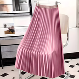 Women's Elegant Pleated Midi Skirt - Stylish & Versatile Fashion for Any Occasion