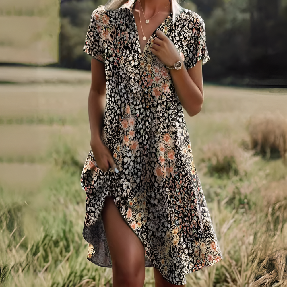Chic Breezy Polka Dot Midi Dress for Women - Stylish Summer Fashion, Comfortable Fit, Perfect for Casual Outings & Parties