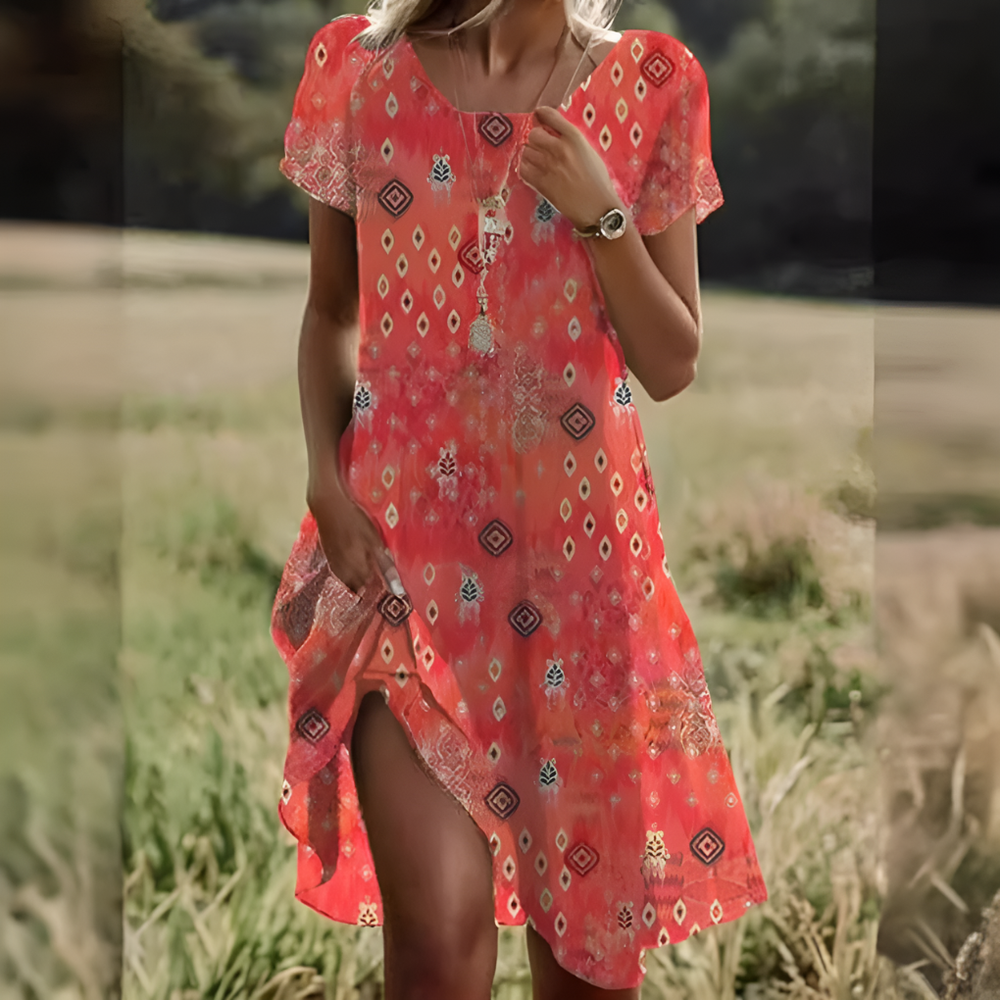 Chic Breezy Polka Dot Midi Dress for Women - Stylish Summer Fashion, Comfortable Fit, Perfect for Casual Outings & Parties