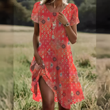 Chic Breezy Polka Dot Midi Dress for Women - Stylish Summer Fashion, Comfortable Fit, Perfect for Casual Outings & Parties