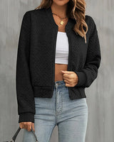 Stylish Quilted Bomber Jacket for Everyday Wear - Lightweight & Comfortable Outerwear