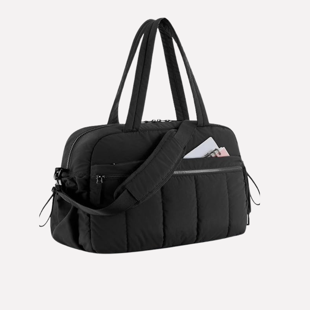 Stylish Women's Quilted Duffel Bag - Perfect for Gym & Travel | Davy