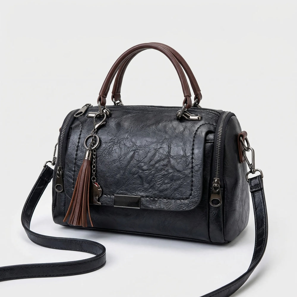 Stylish Davy Women's Satchel Bag with Chic Tassel Charm - Perfect for Everyday Use