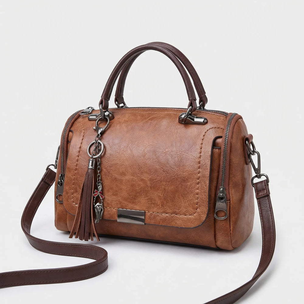Stylish Davy Women's Satchel Bag with Chic Tassel Charm - Perfect for Everyday Use