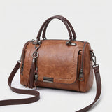 Stylish Davy Women's Satchel Bag with Chic Tassel Charm - Perfect for Everyday Use