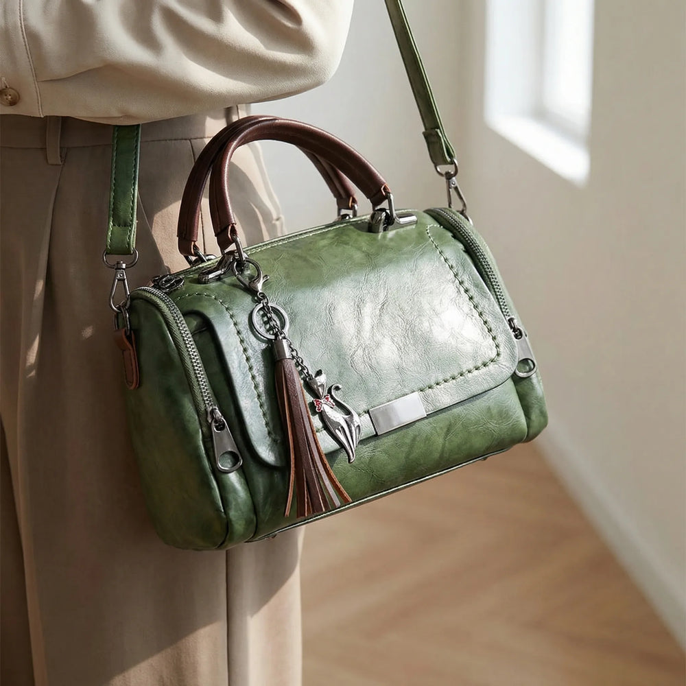 Stylish Davy Women's Satchel Bag with Chic Tassel Charm - Perfect for Everyday Use