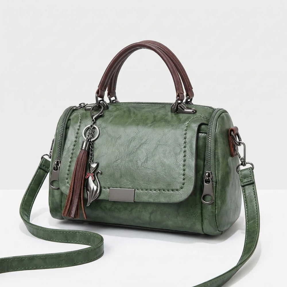 Stylish Davy Women's Satchel Bag with Chic Tassel Charm - Perfect for Everyday Use