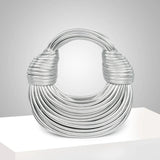 Davy Women's Sculptural Woven Handbag with Twisted Detail | Stylish & Unique Design | Perfect for Any Occasion
