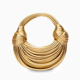 Davy Women's Sculptural Woven Handbag with Twisted Detail | Stylish & Unique Design | Perfect for Any Occasion