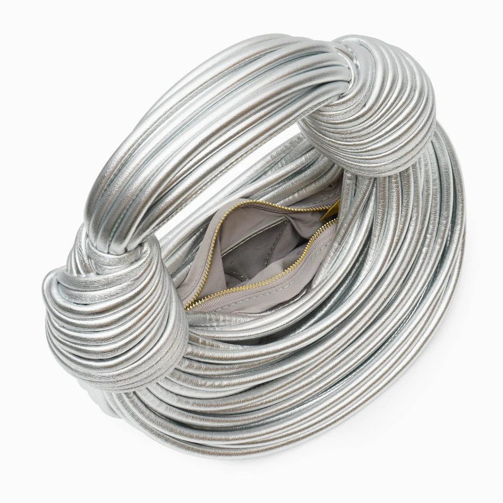 Davy Women's Sculptural Woven Handbag with Twisted Detail | Stylish & Unique Design | Perfect for Any Occasion