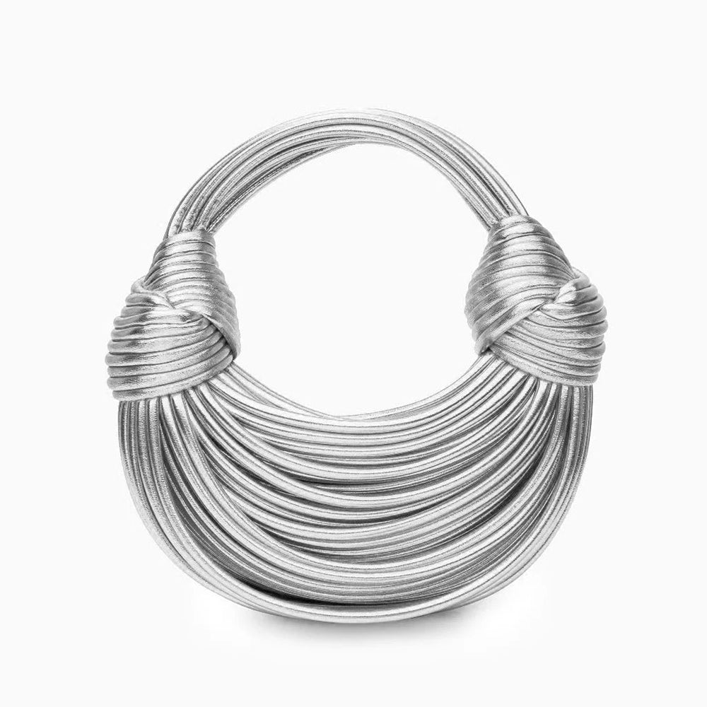 Davy Women's Sculptural Woven Handbag with Twisted Detail | Stylish & Unique Design | Perfect for Any Occasion
