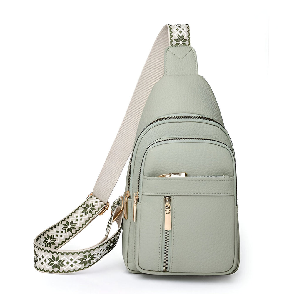 Davy Women's Sling Backpack with Stylish Patterned Strap - Trendy & Functional Design